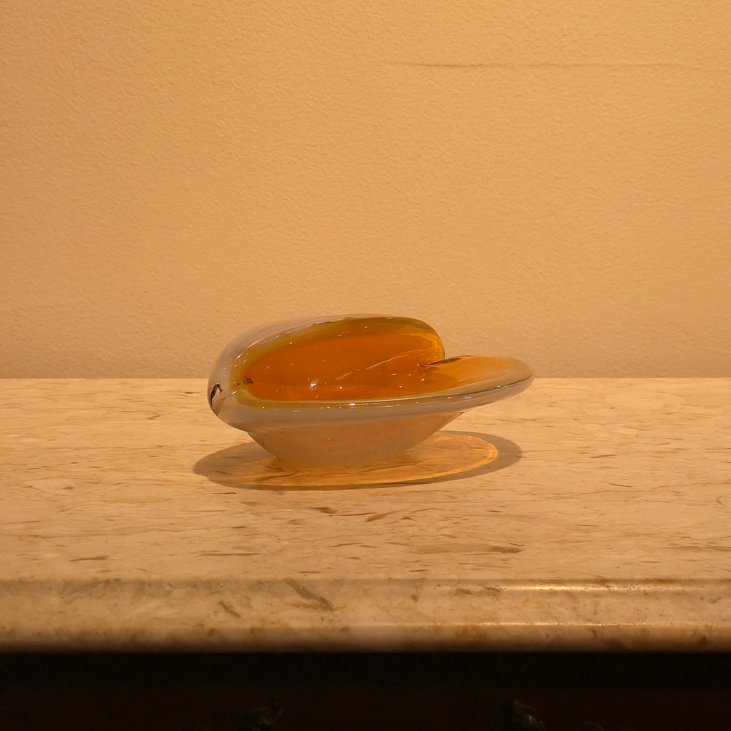 Murano Opaline Glass Catchall, vintage, view 2