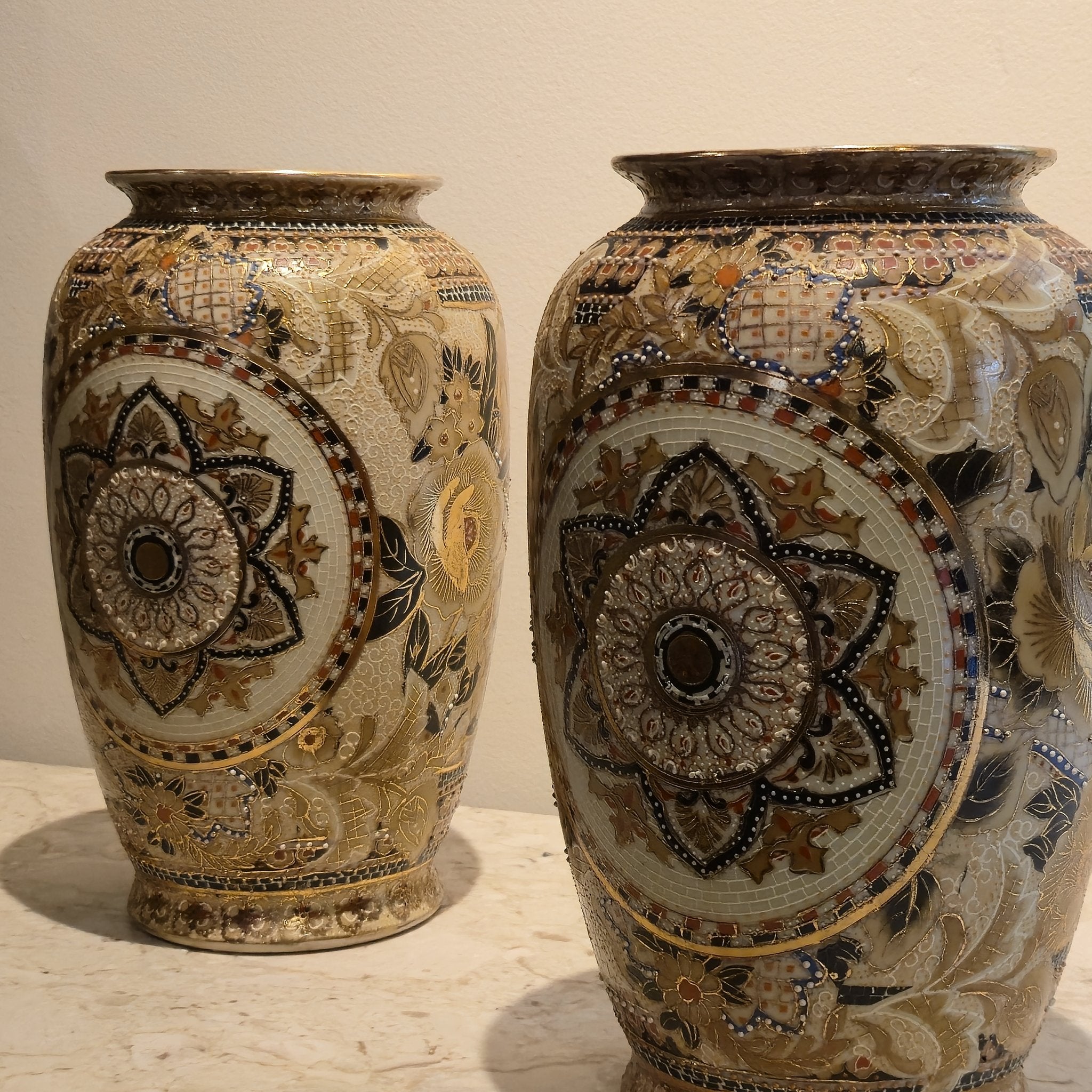 Hand-Painted Mandala Vase, vintage, view 2