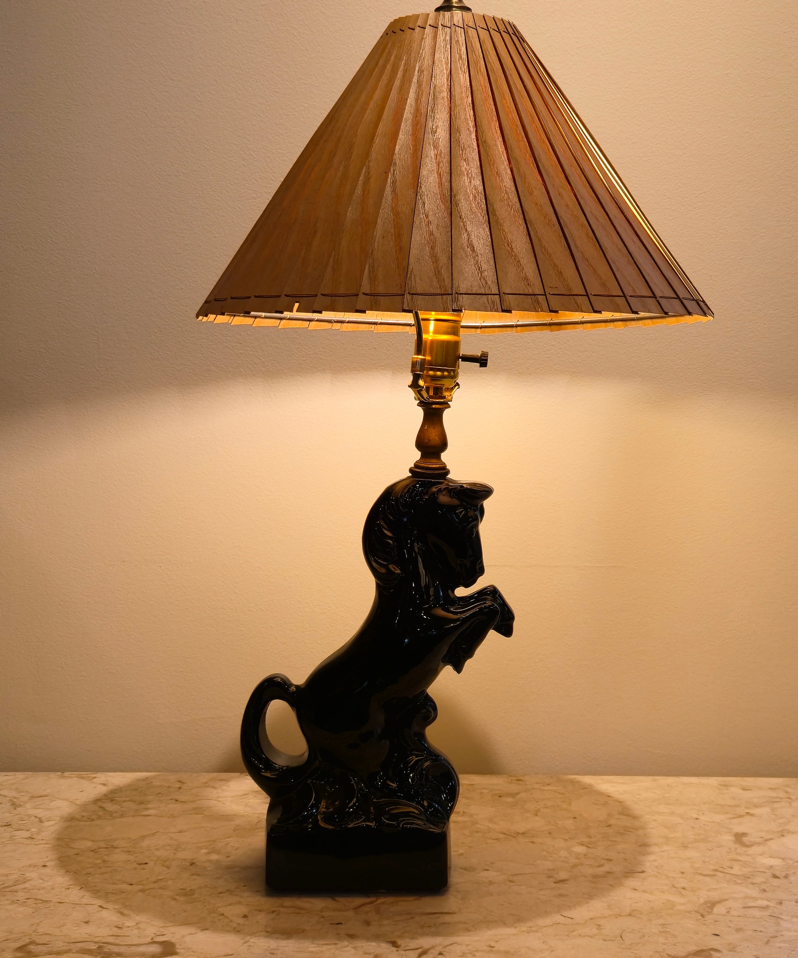 Horse Table Lamp, vintage