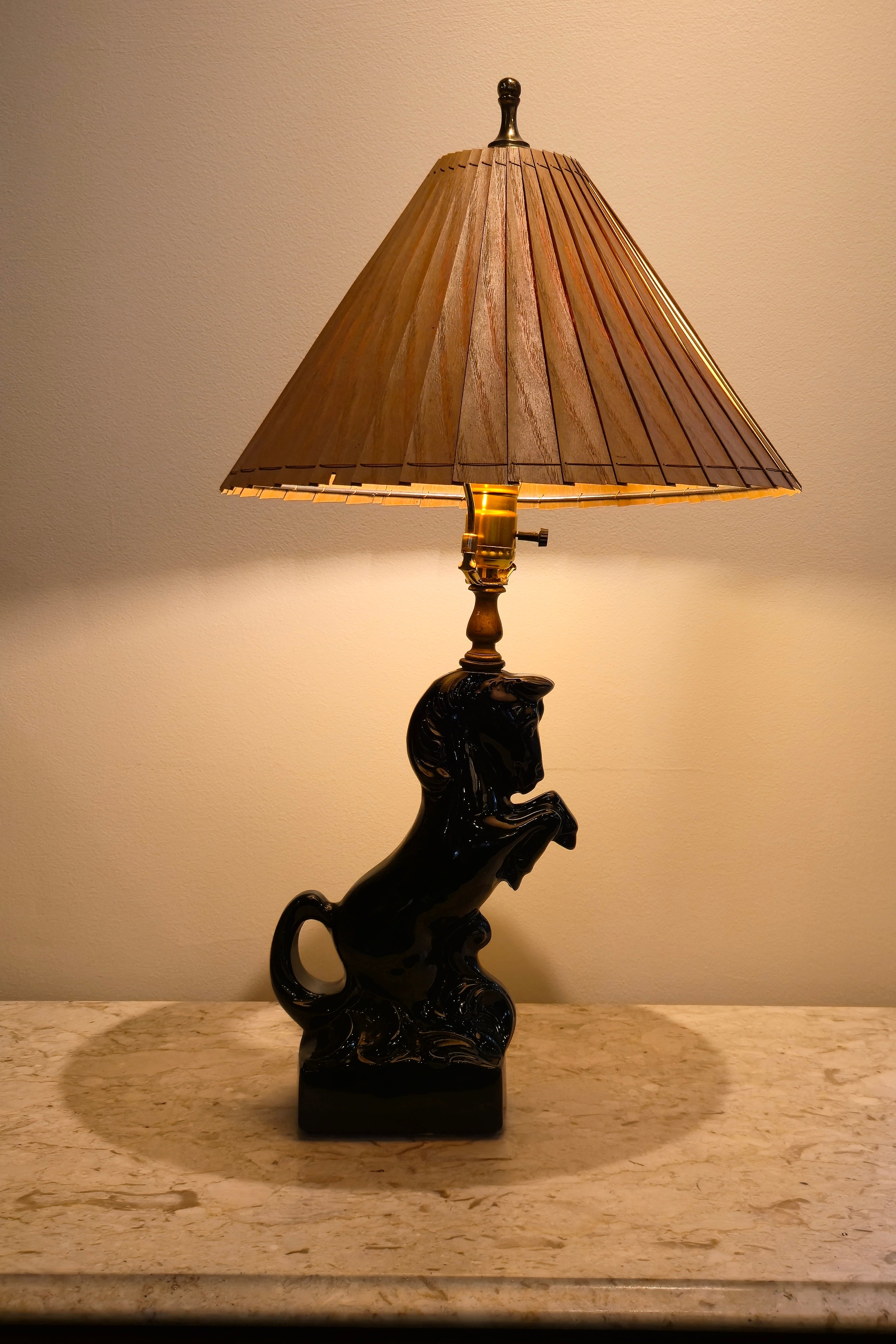 Horse Table Lamp, vintage