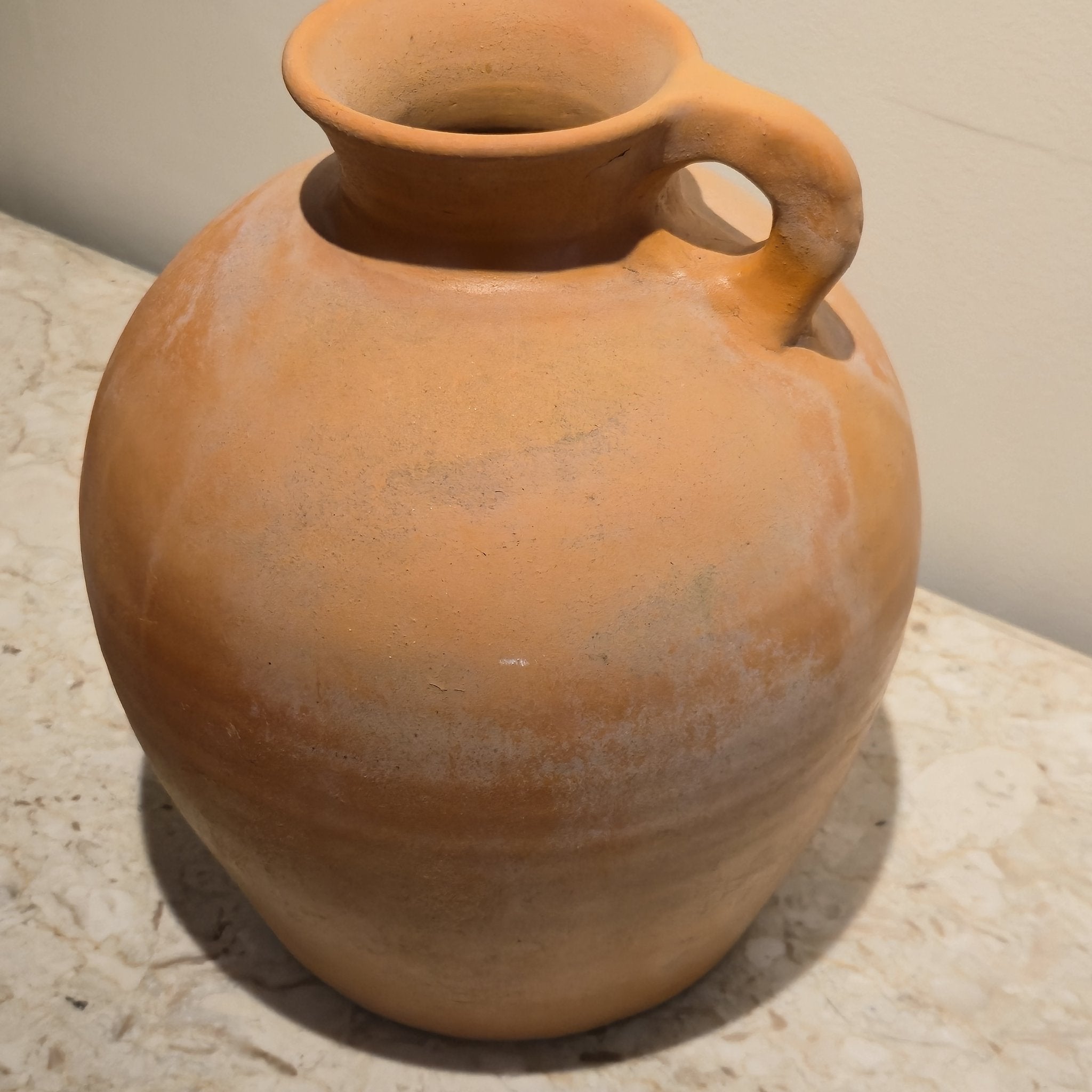 Terracotta Water Jug, vintage, view 2