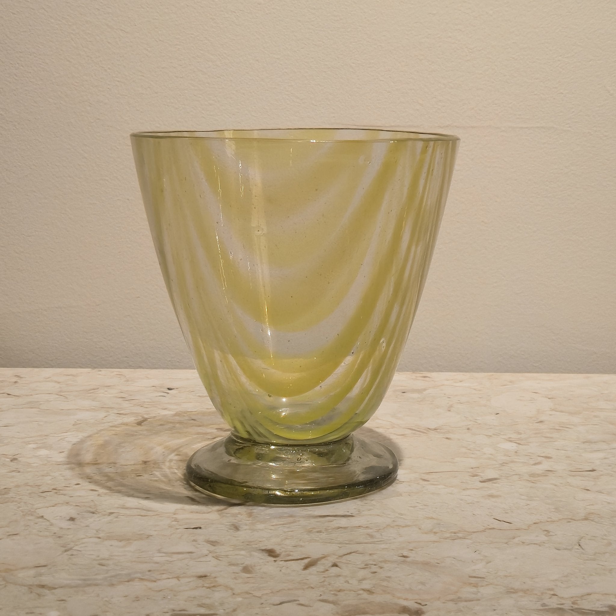 Murano Chartreuse Vase, vintage