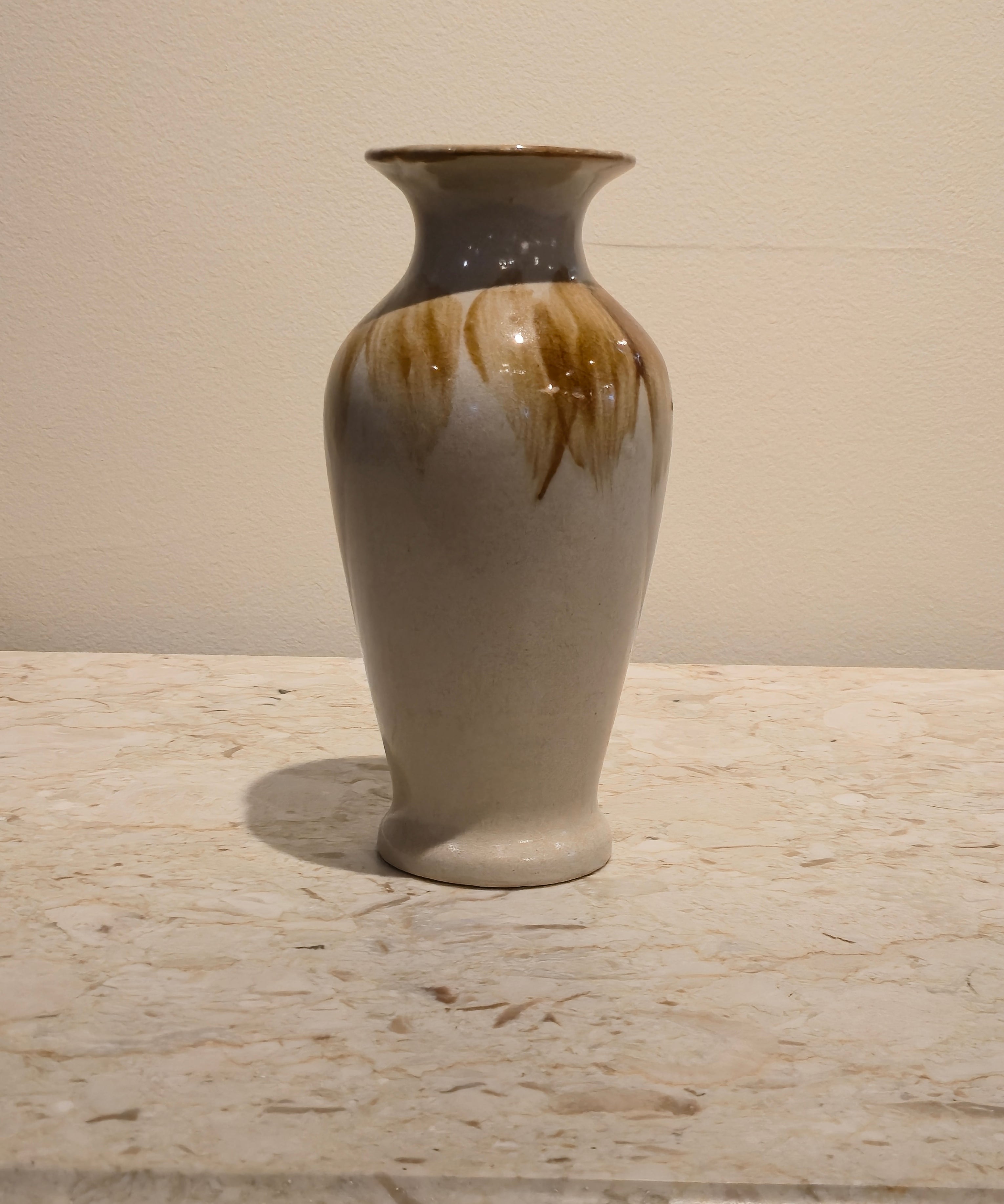 Amber Glaze Vase, vintage