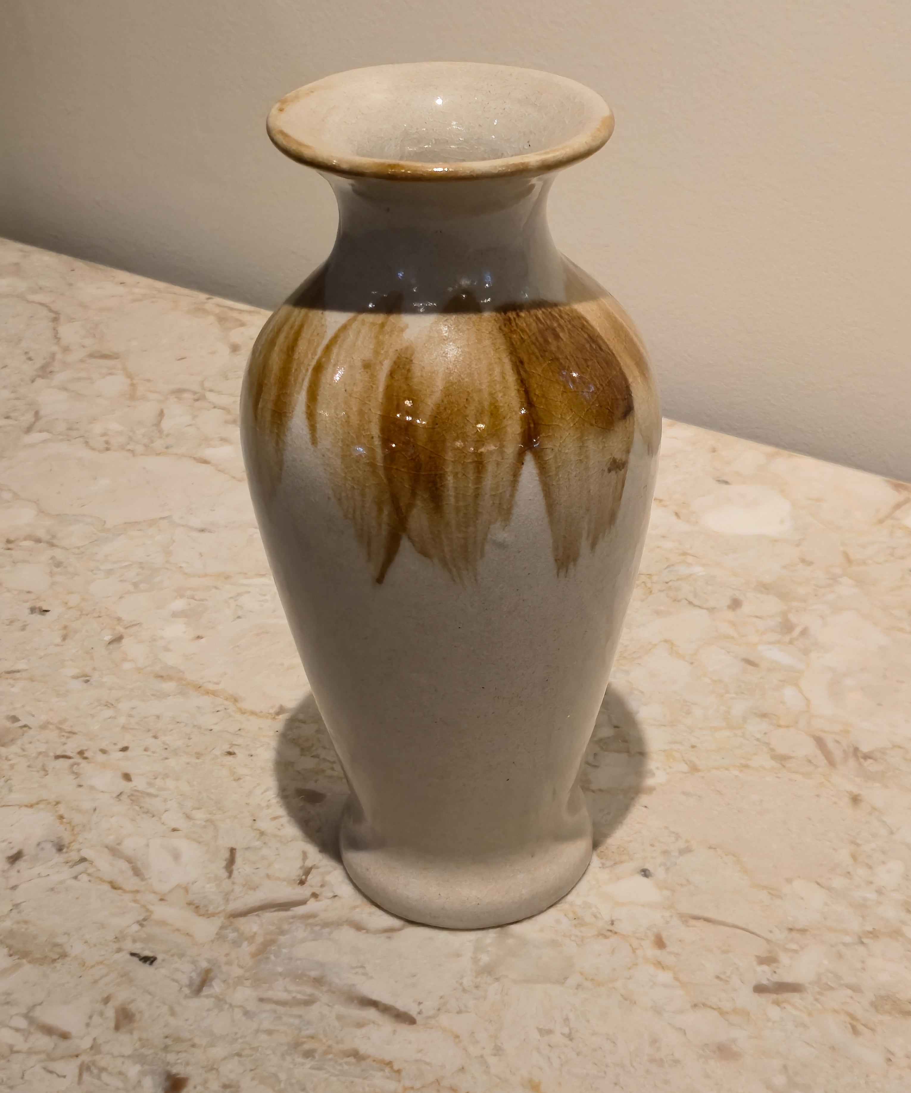 Amber Glaze Vase, vintage, view 2