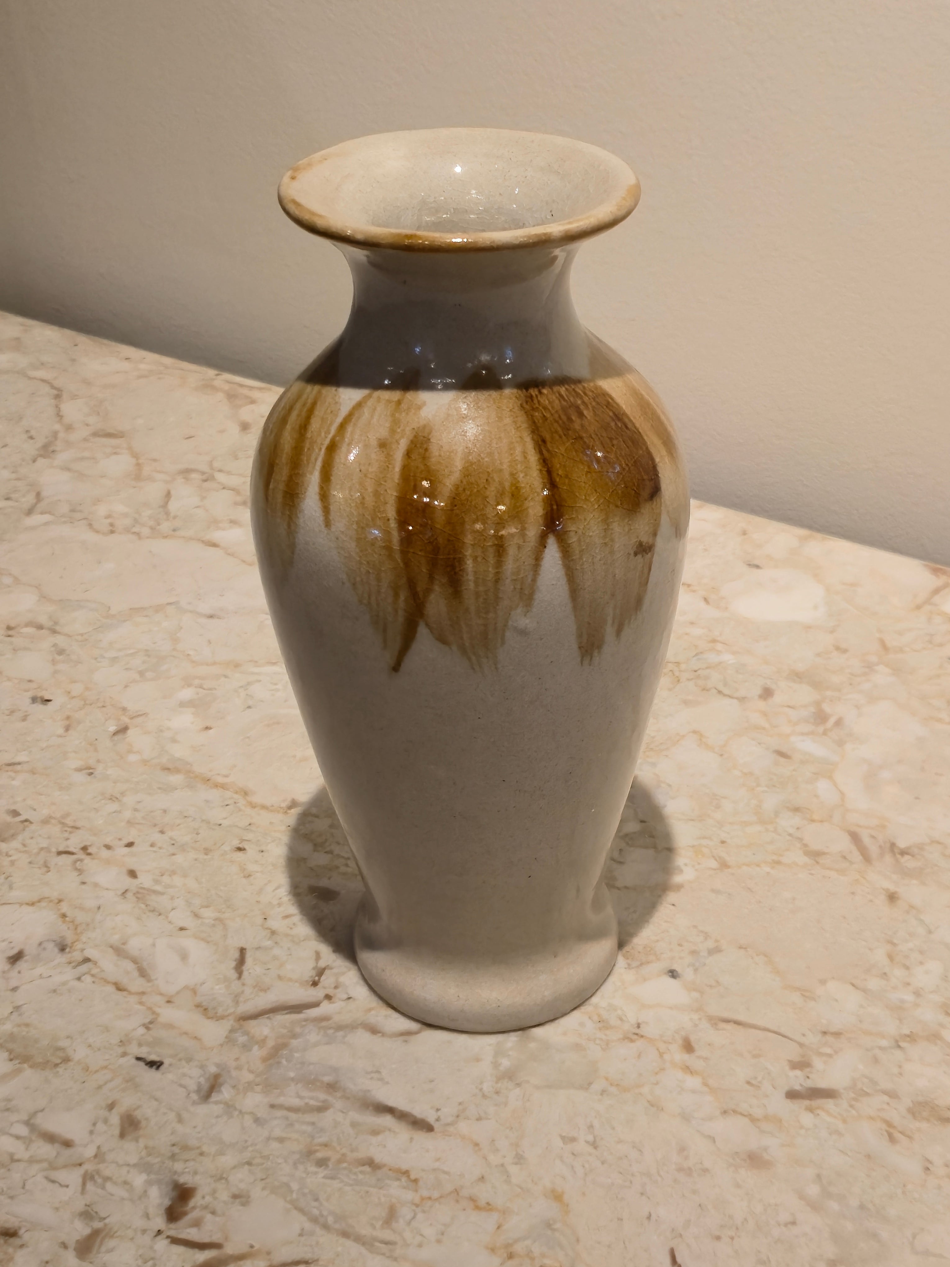 Amber Glaze Vase, vintage, view 2