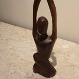 Carved Wood Statue, vintage, view 2