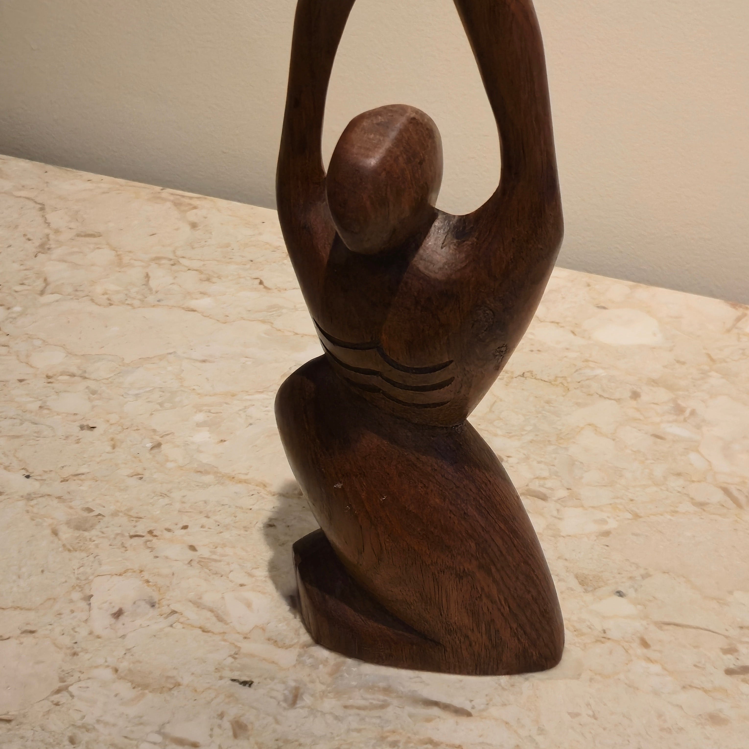 Carved Wood Statue, vintage, view 5