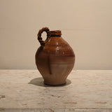Braided-Handle Terracotta Vessel, vintage