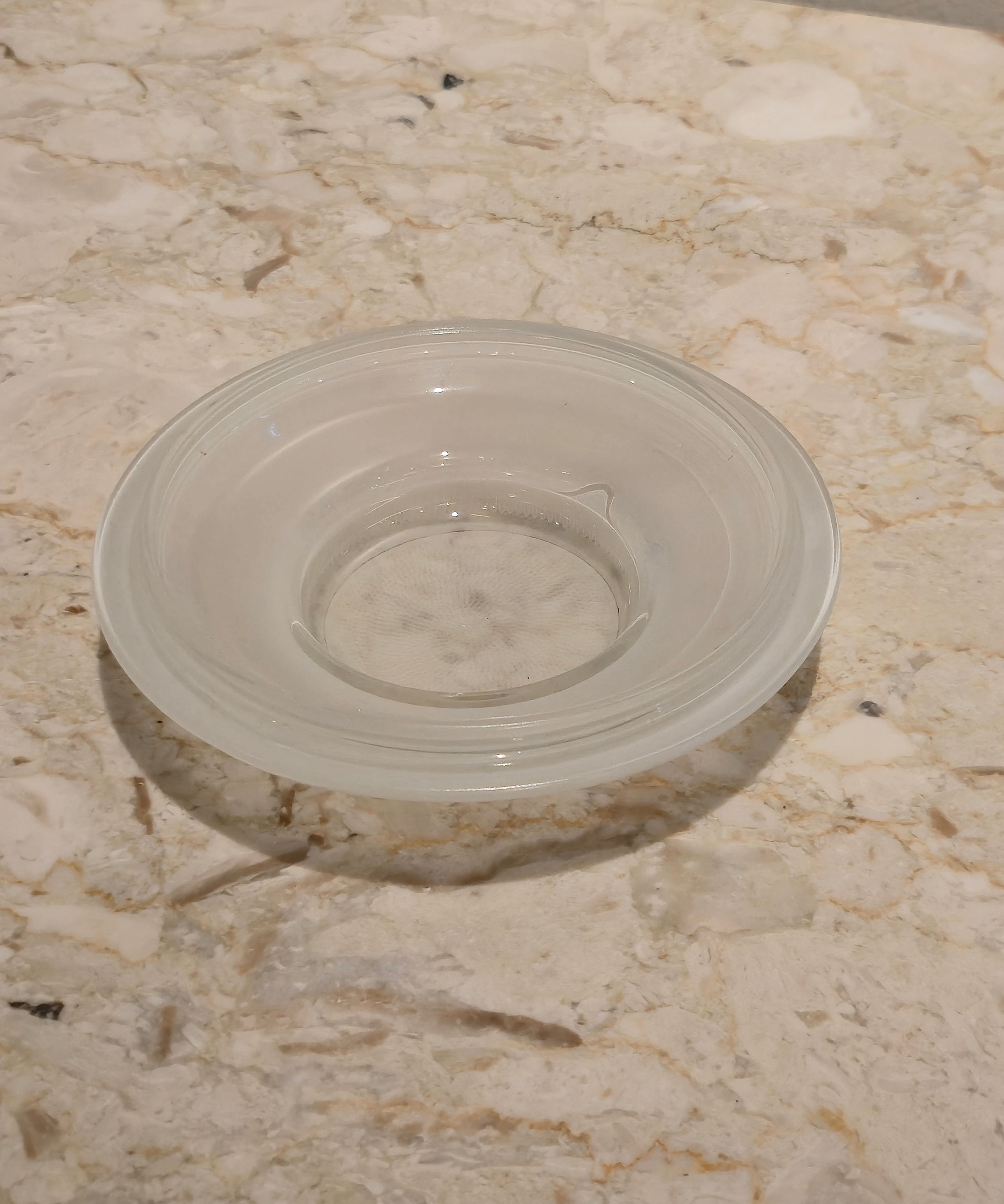 Round Frosted Ashtray, vintage