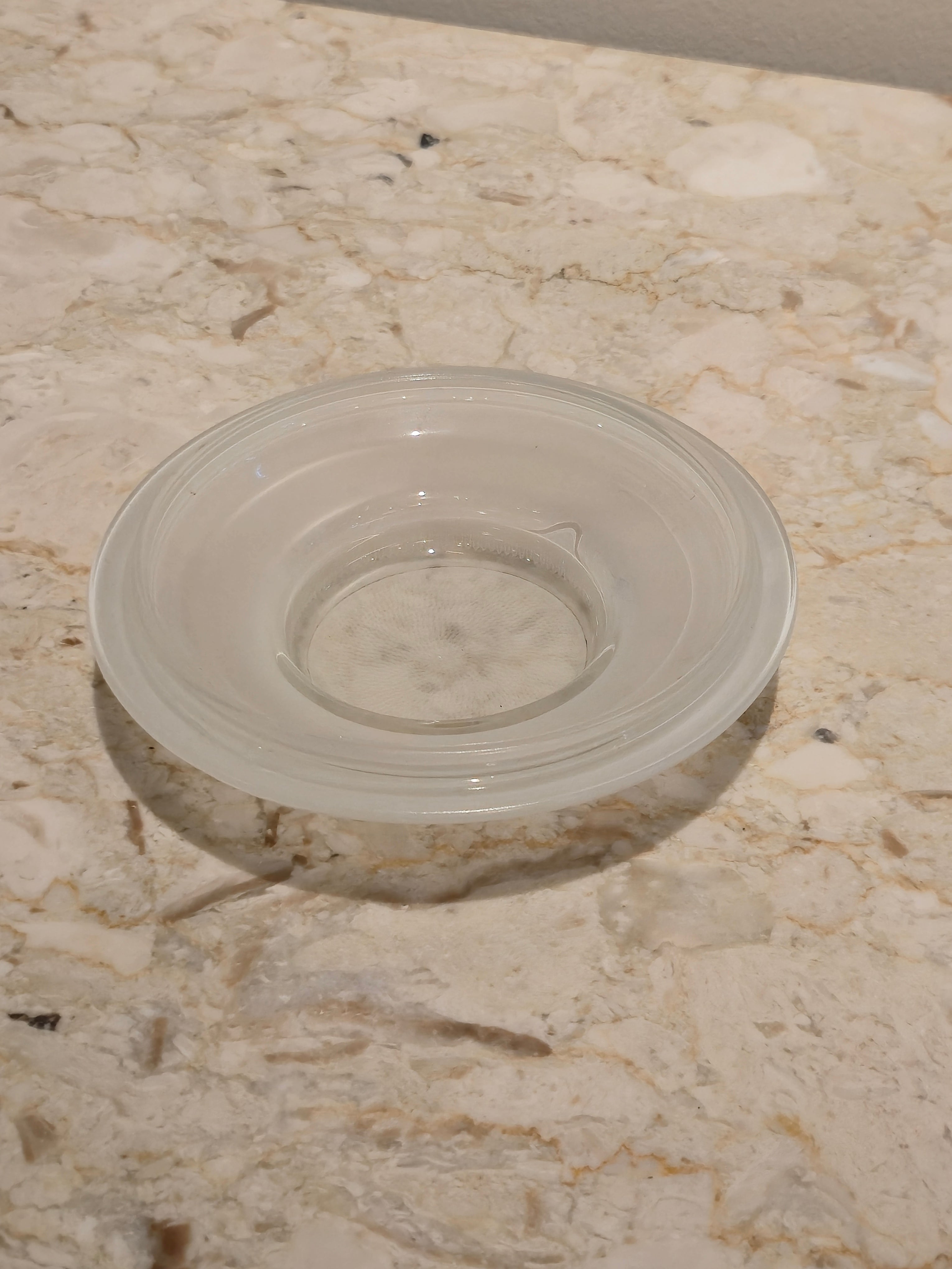 Round Frosted Ashtray, vintage
