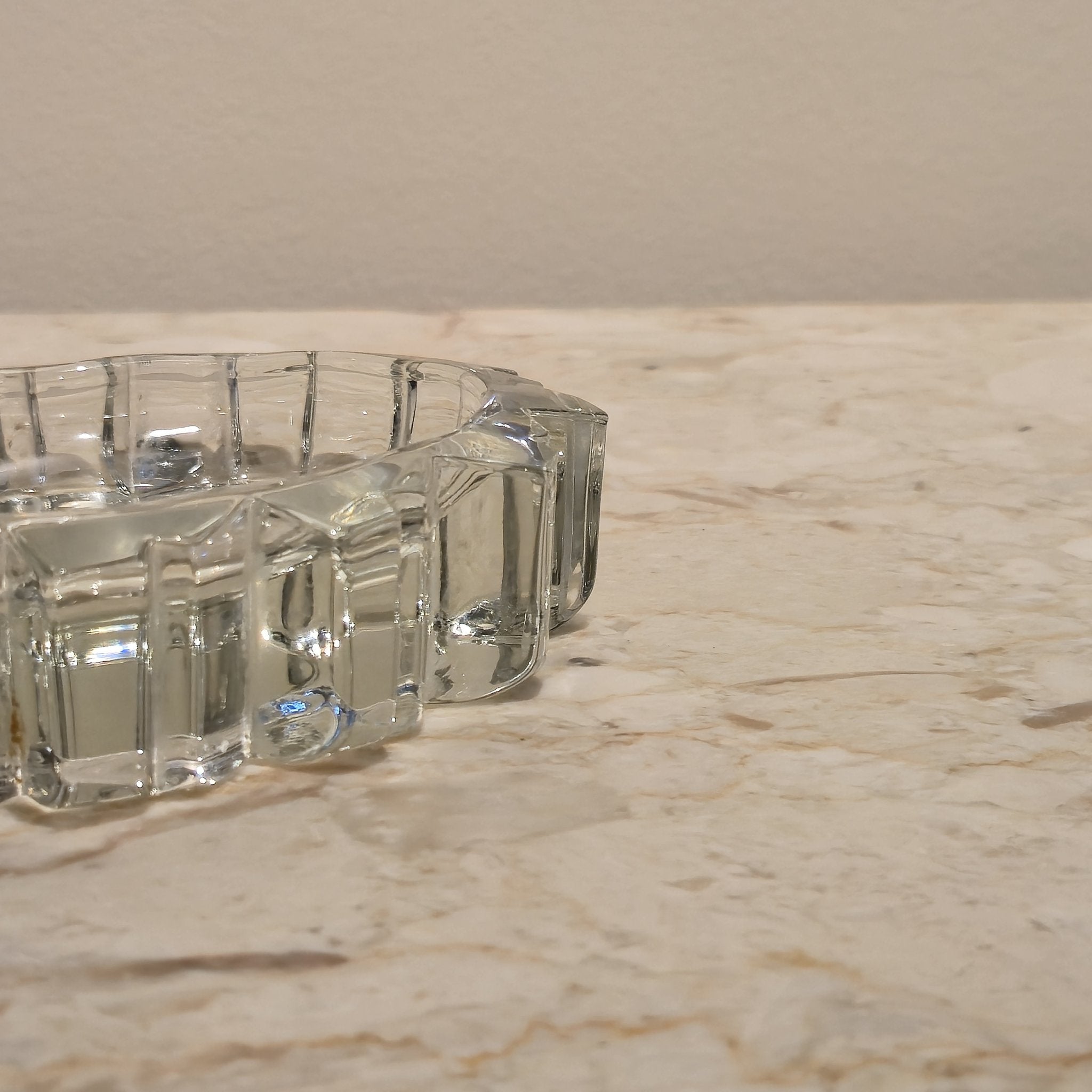 Oval Glass Ashtray, vintage, view 3