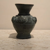 Thai Ceramic Vase, Turquoise, vintage