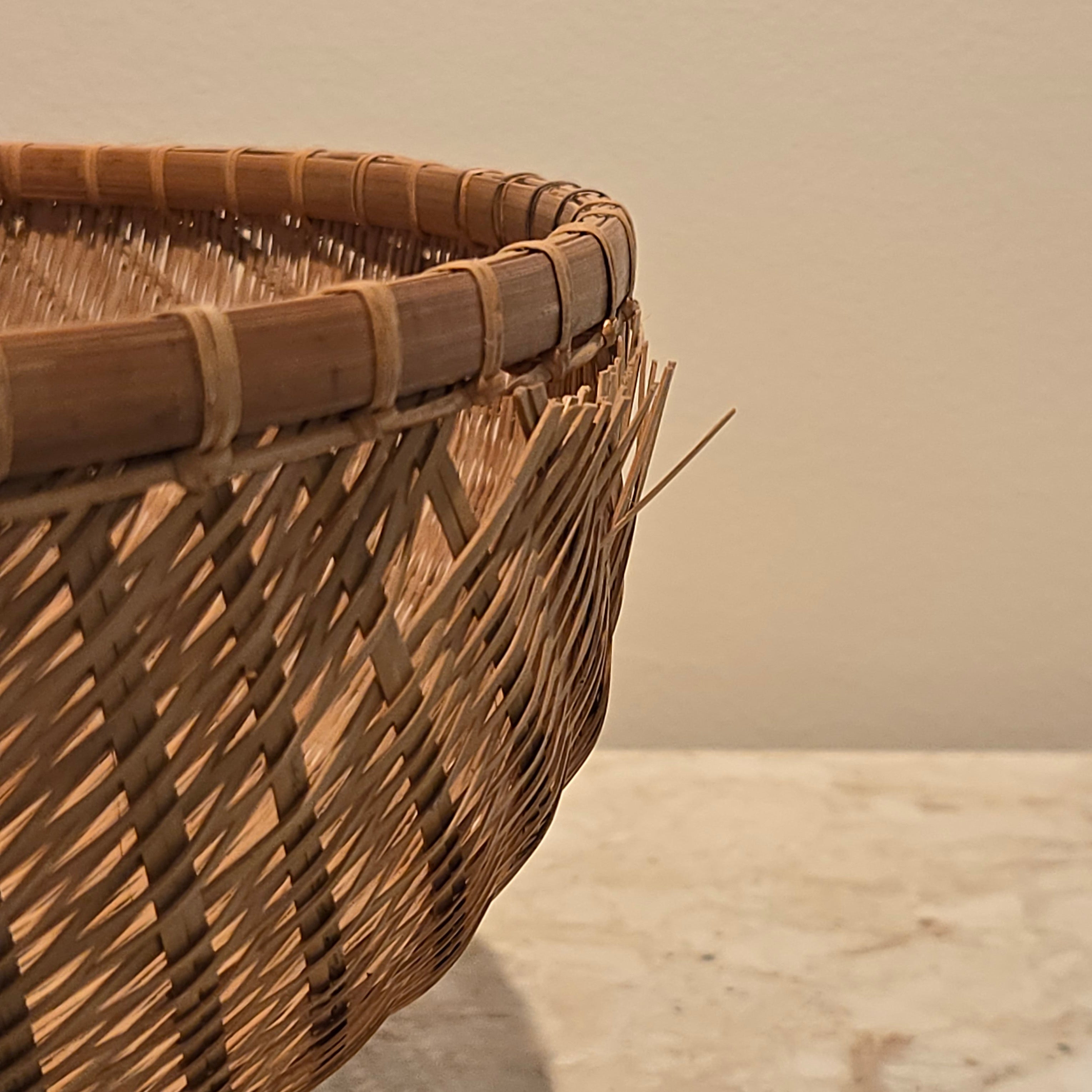 Woven Basket, Large, vintage, view 3