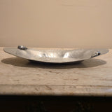 Etched Floral Oval Platter, vintage, view 2
