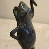 Cast Iron Frog Candle Holder, vintage, view 2