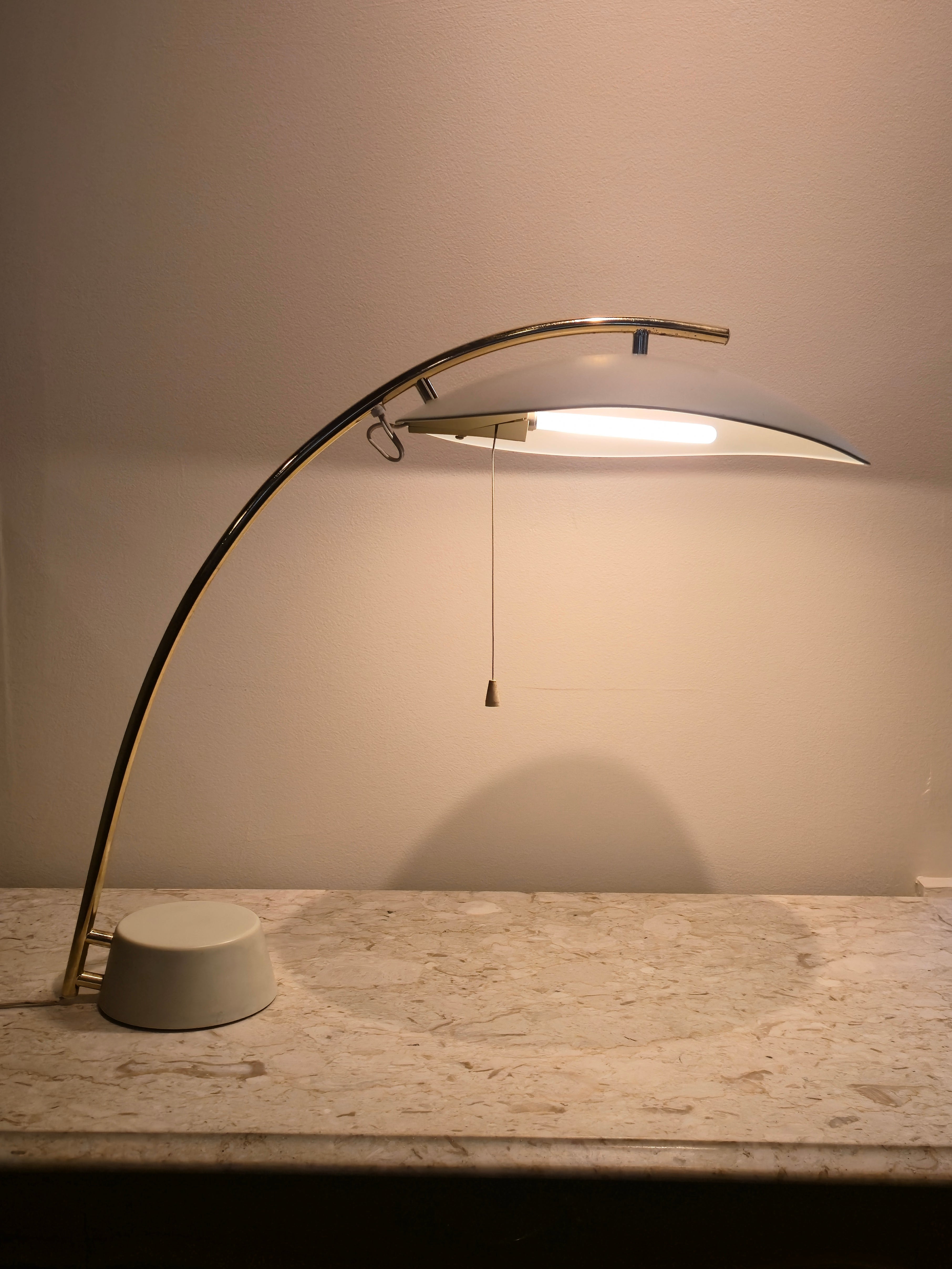 IKEA Brass Arc Desk Lamp, vintage