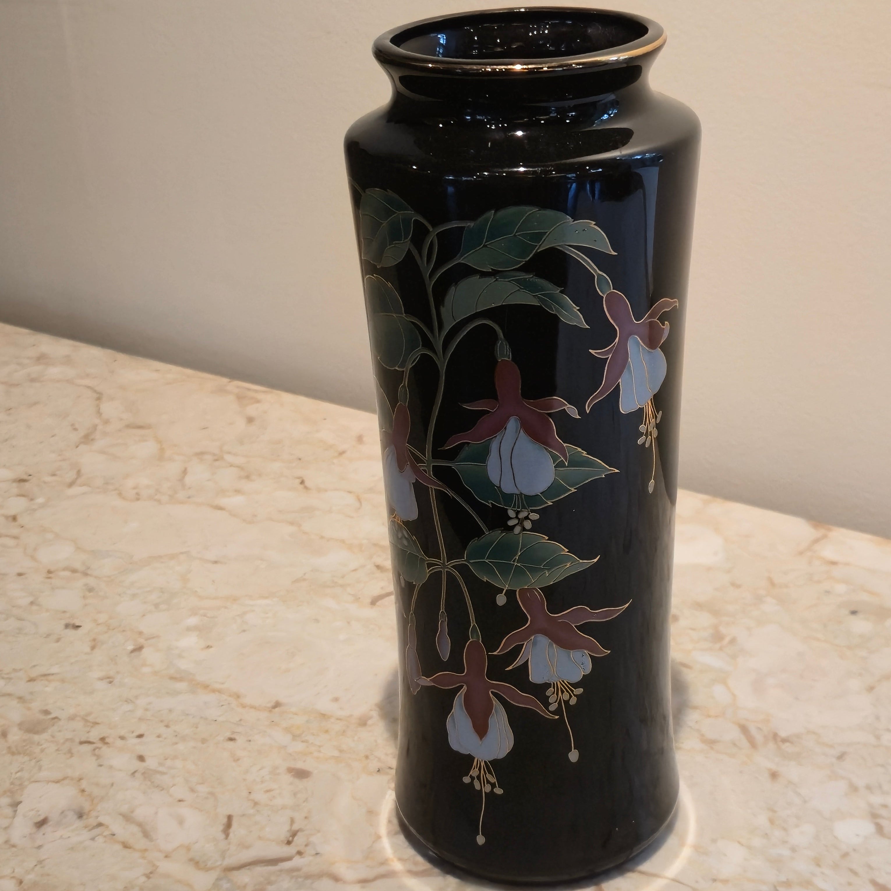 Japanese Painted Vase, Large, vintage