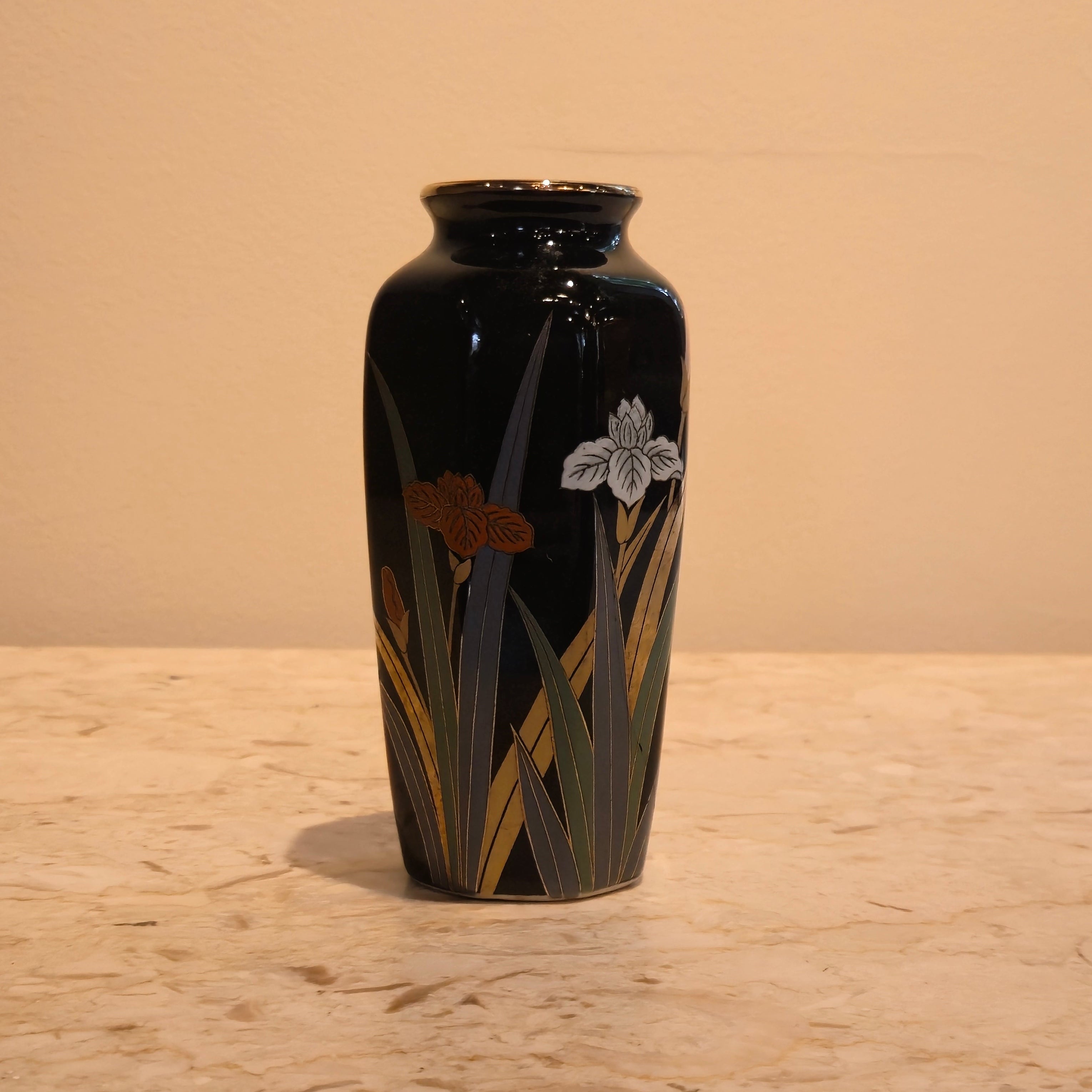 Japanese Painted Vase, Small, vintage