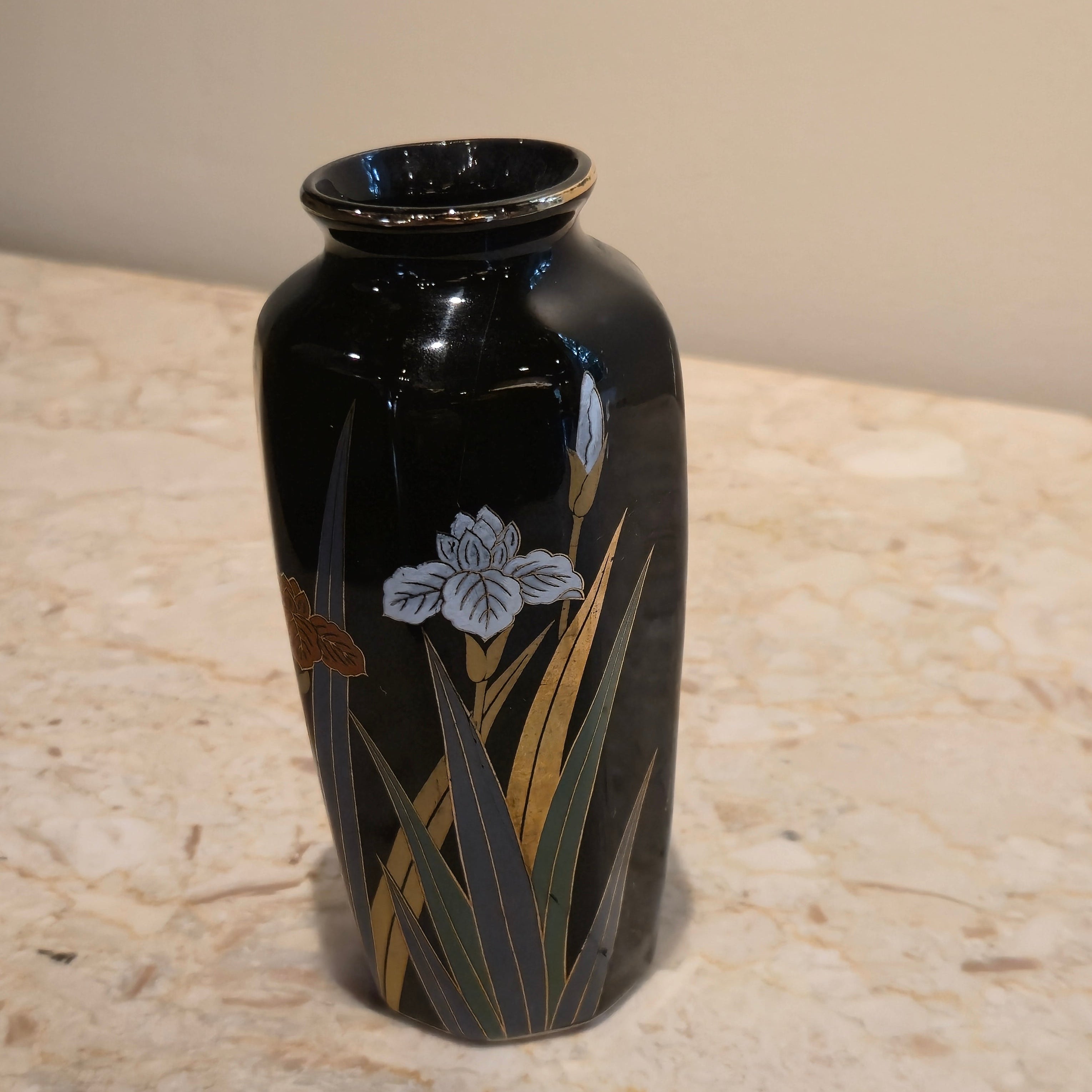 Japanese Painted Vase, Small, vintage, view 2