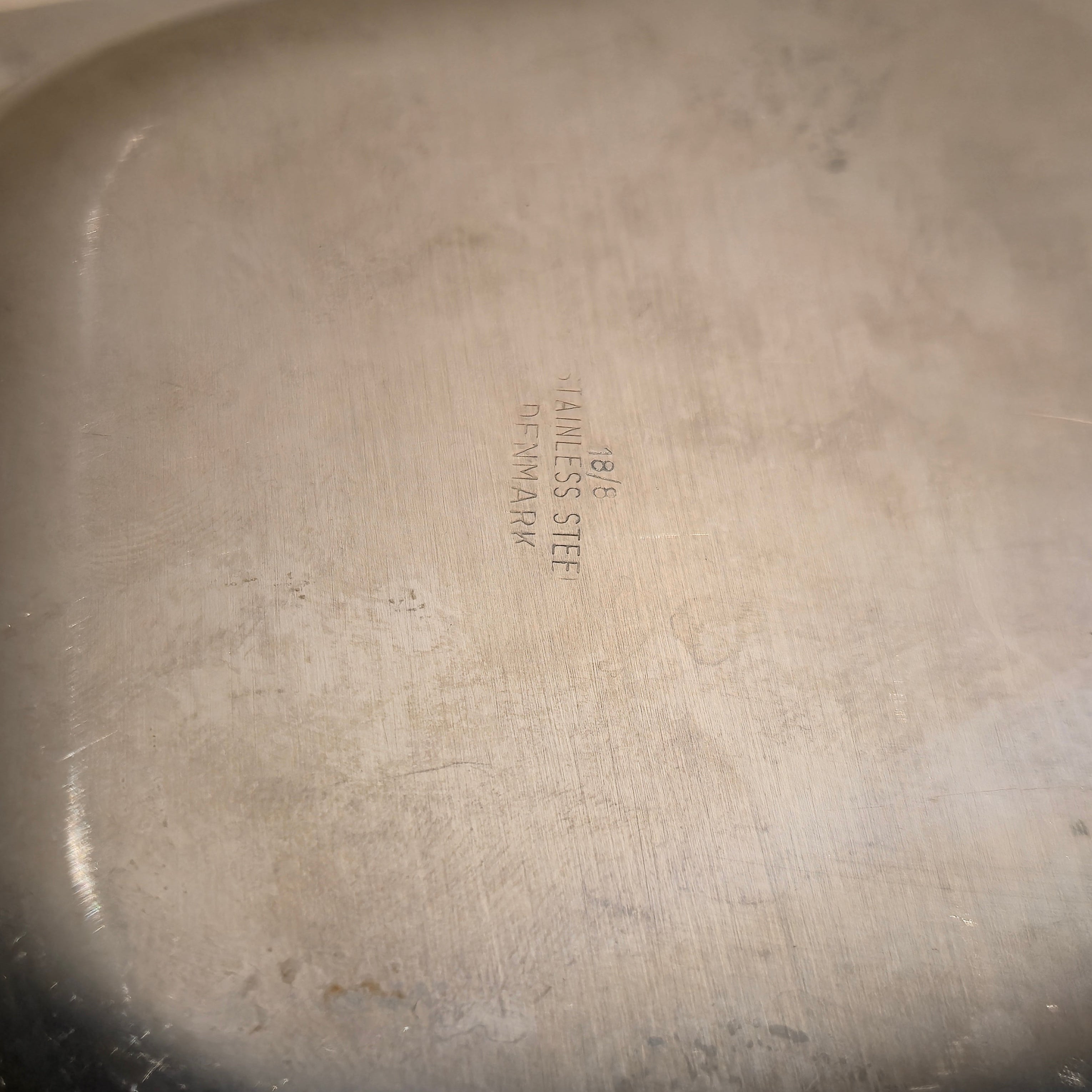 Danish Steel + Wood Tray, vintage, view 3