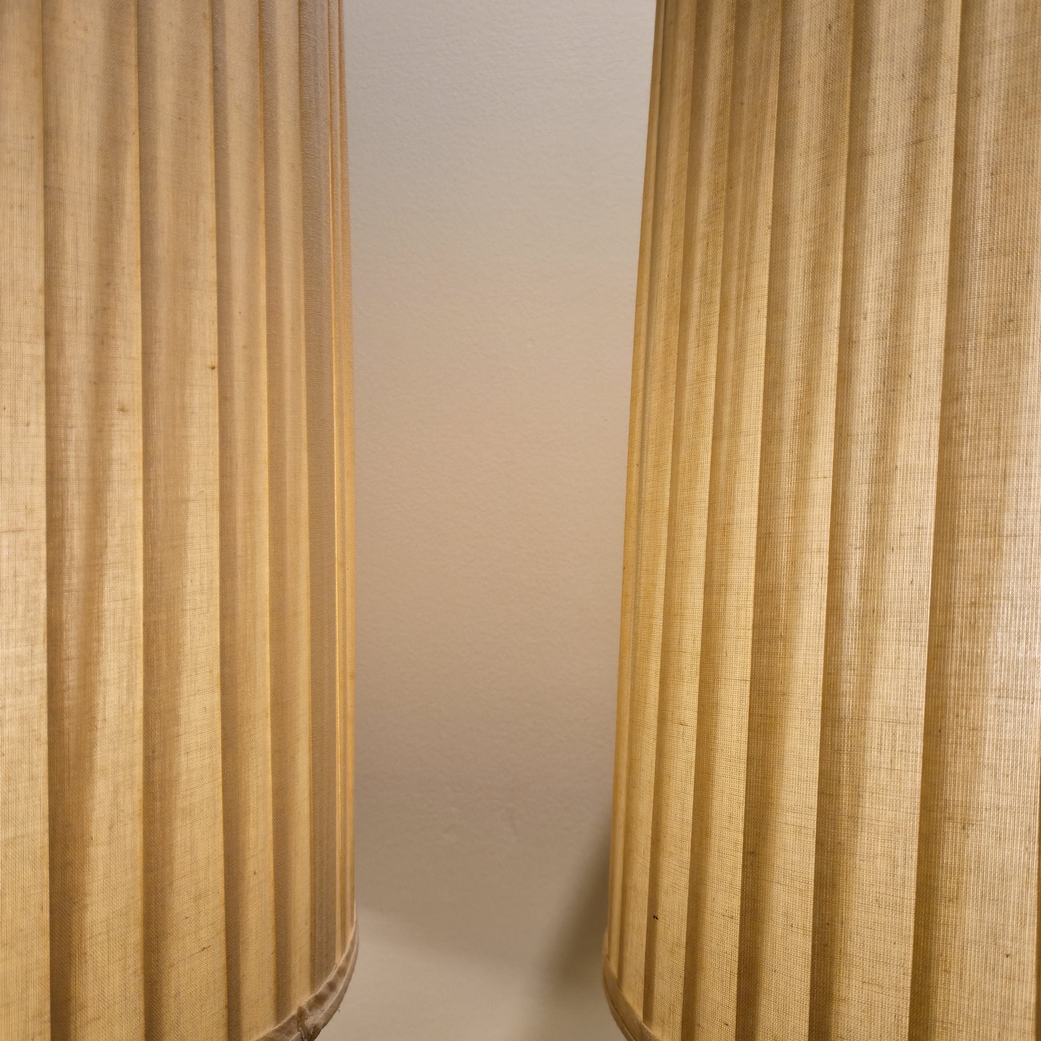 Cork + Wood Table Lamps, Pair, vintage, view 4