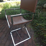 Chrome Director's Chair, vintage, view 2