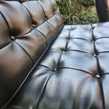 Barcelona-Style Lounge Chairs, vintage, view 3