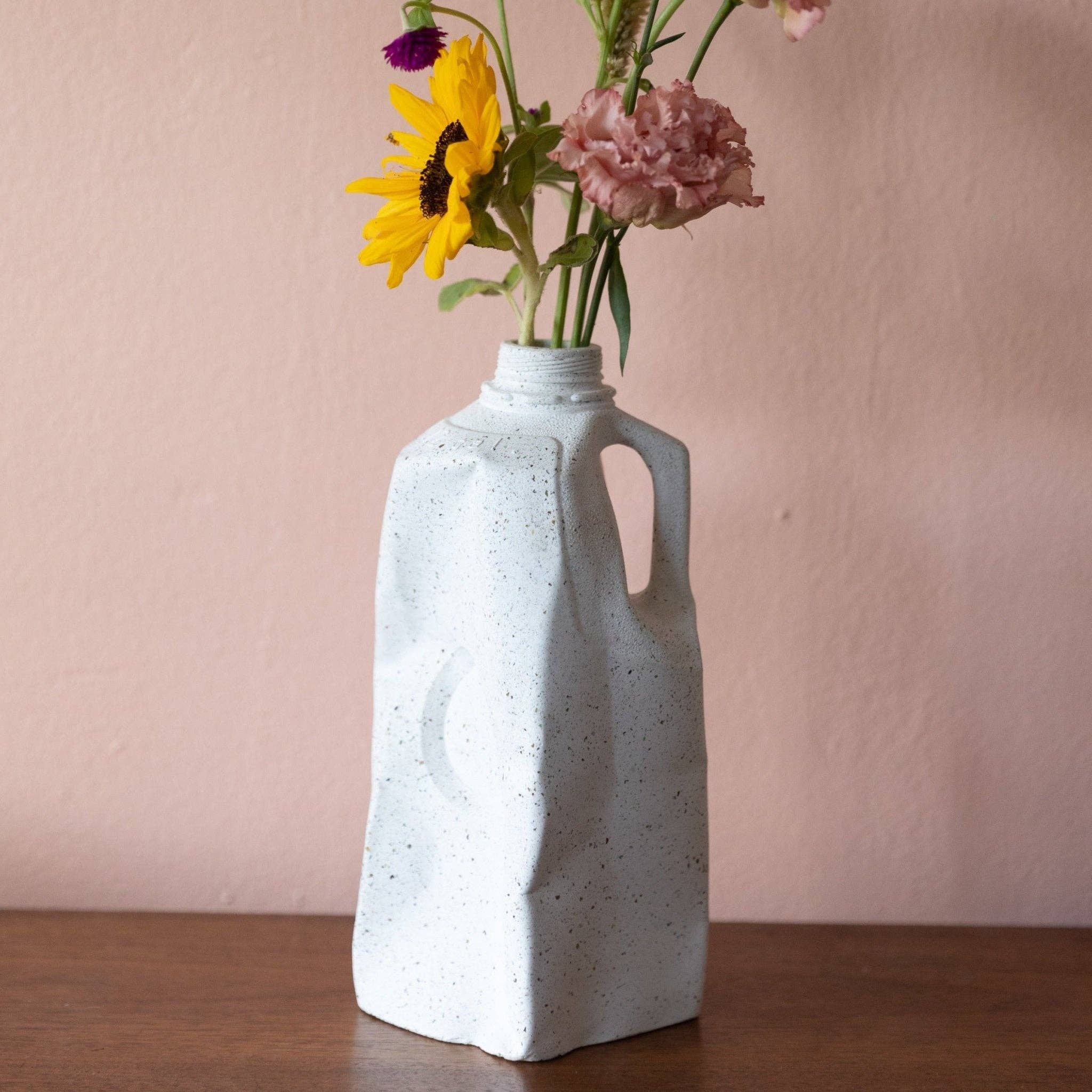 Terrazzo Milk Jug Vase by pretti.cool, view 2