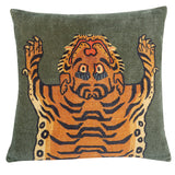 Tibetan Tiger Pillow by Siren Song, view 2