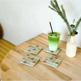 Glass Tile Coasters, Set of 4