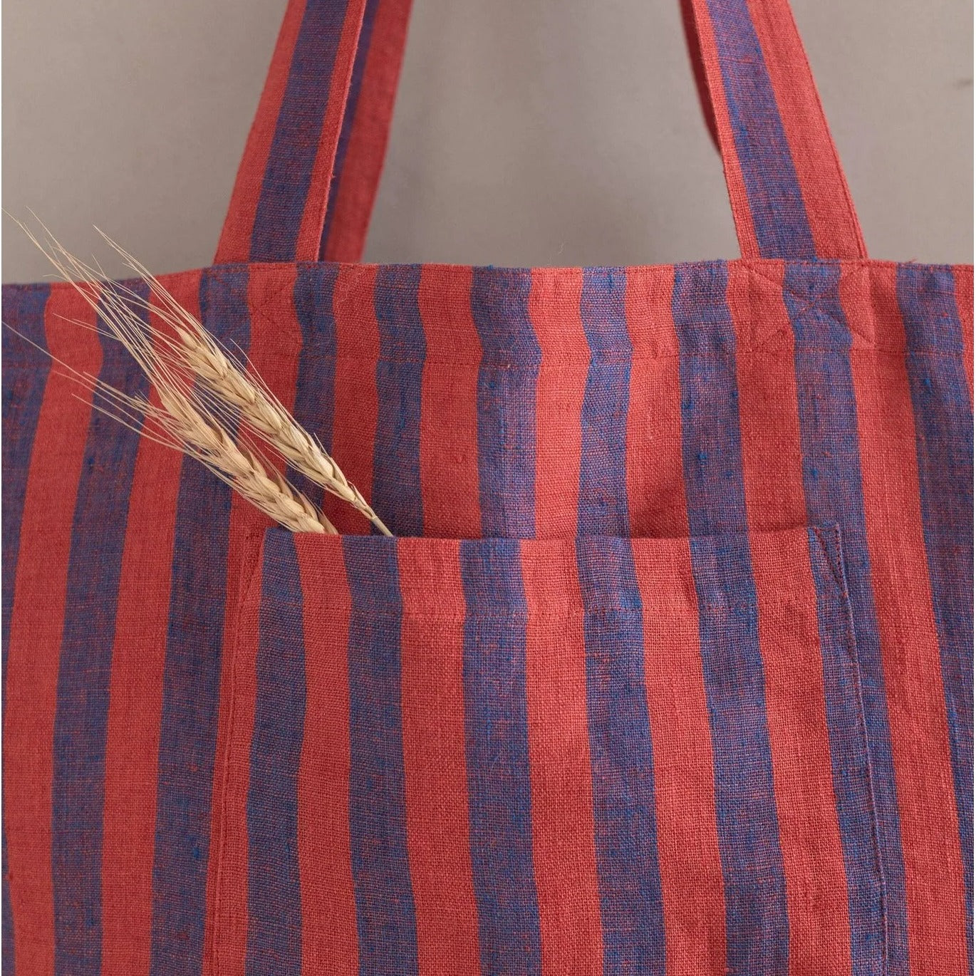 Linen Roso Tote Bag