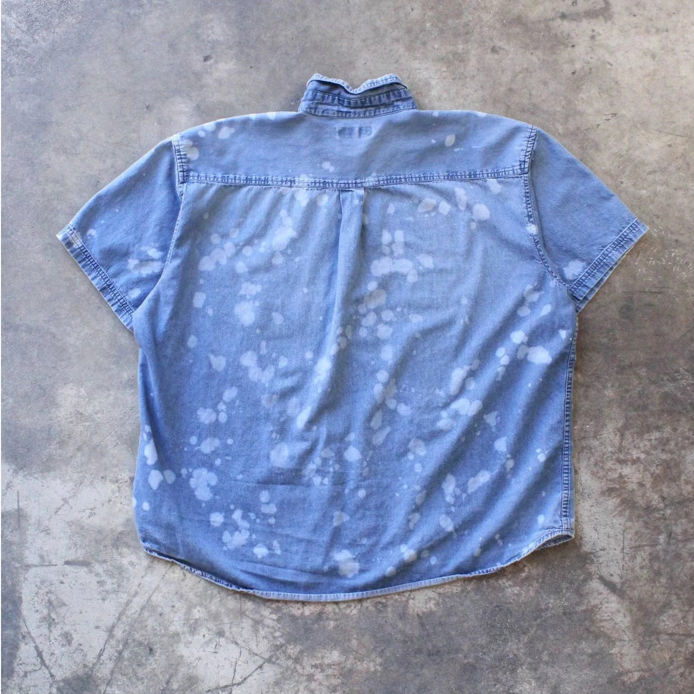 Bleach-Splatter Chambray Shirt