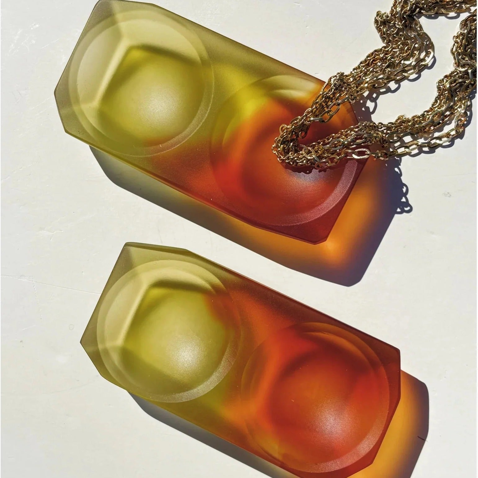 Flame Double Salt Cellar