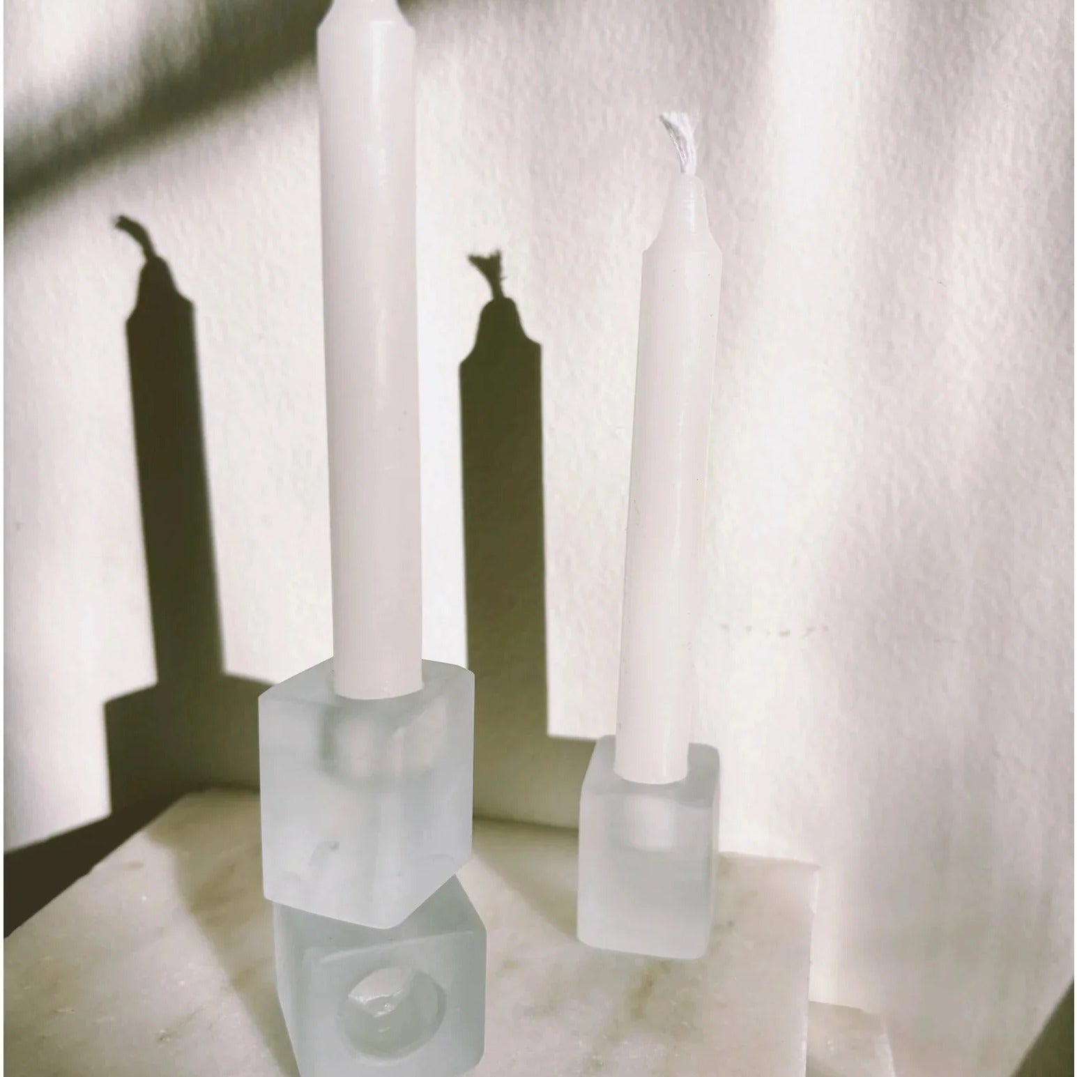Mini Glass Candleholders