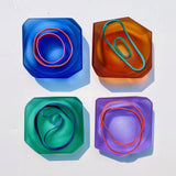 Sapphire Glass Salt Cellar